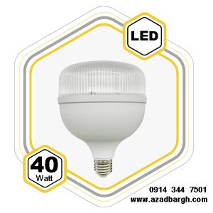 لامپ 40وات استوانه شفاف