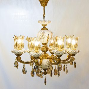 لوستر8 شاخه برنز
